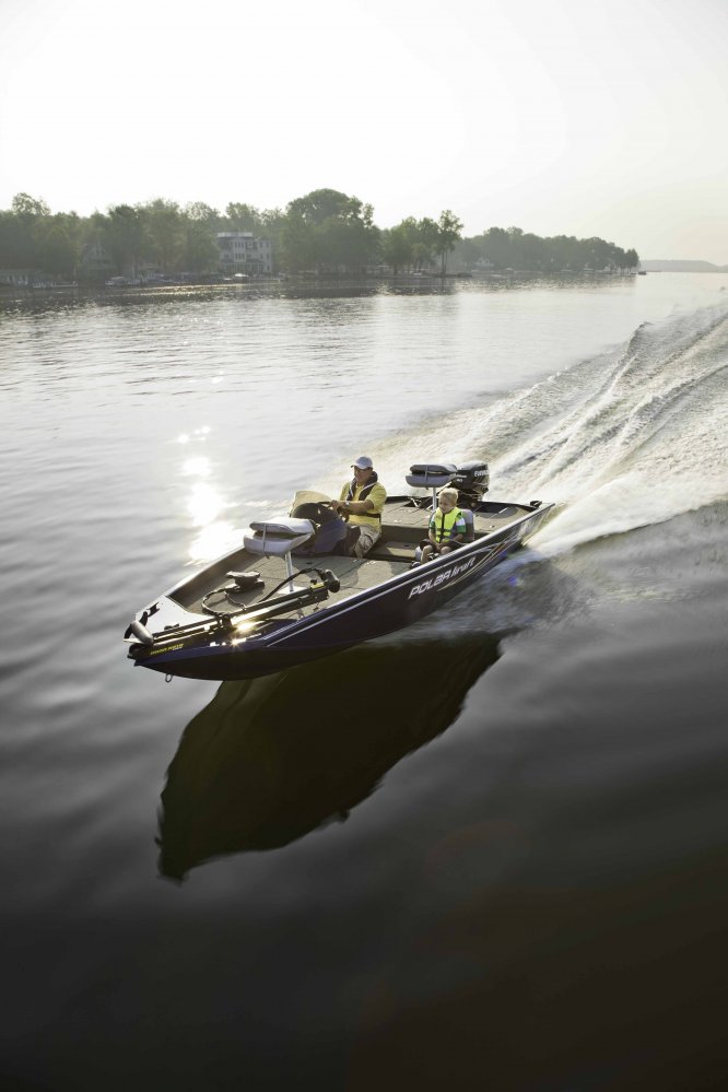 A bass boat is a small boat that is designed for bass fishing (or panfish), usually in freshwater. The modern bass boat features swivel chairs, storage bins for fishing tackle, and a live well with recirculating water where caught fish may be kept alive.