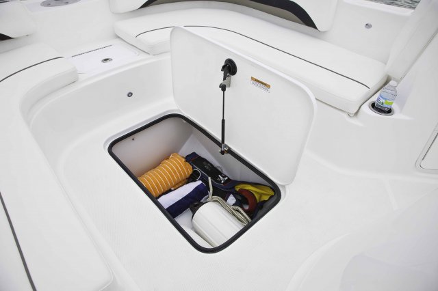 In Floor Storage Owned by Godfrey Marine.